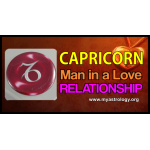 Capri­corn man in a love relationship